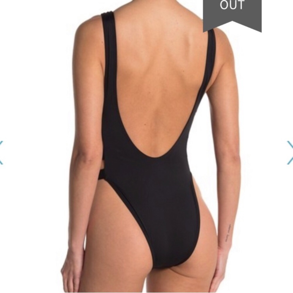 Nwot The Bikini Lab Solid Strappy One-Piece With … - image 2